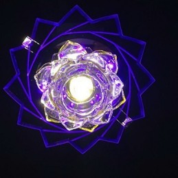 Lámpara de techo moderna contemporánea de cristal y metal