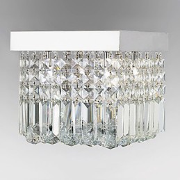 Lámpara de techo moderna contemporánea de cristal y metal