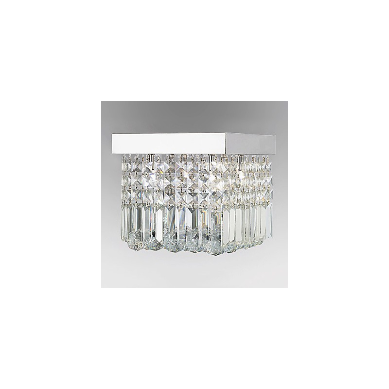 Lámpara de techo moderna contemporánea de cristal y metal
