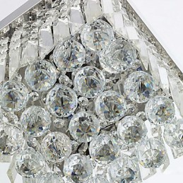 Lámpara de techo moderna contemporánea de cristal y metal