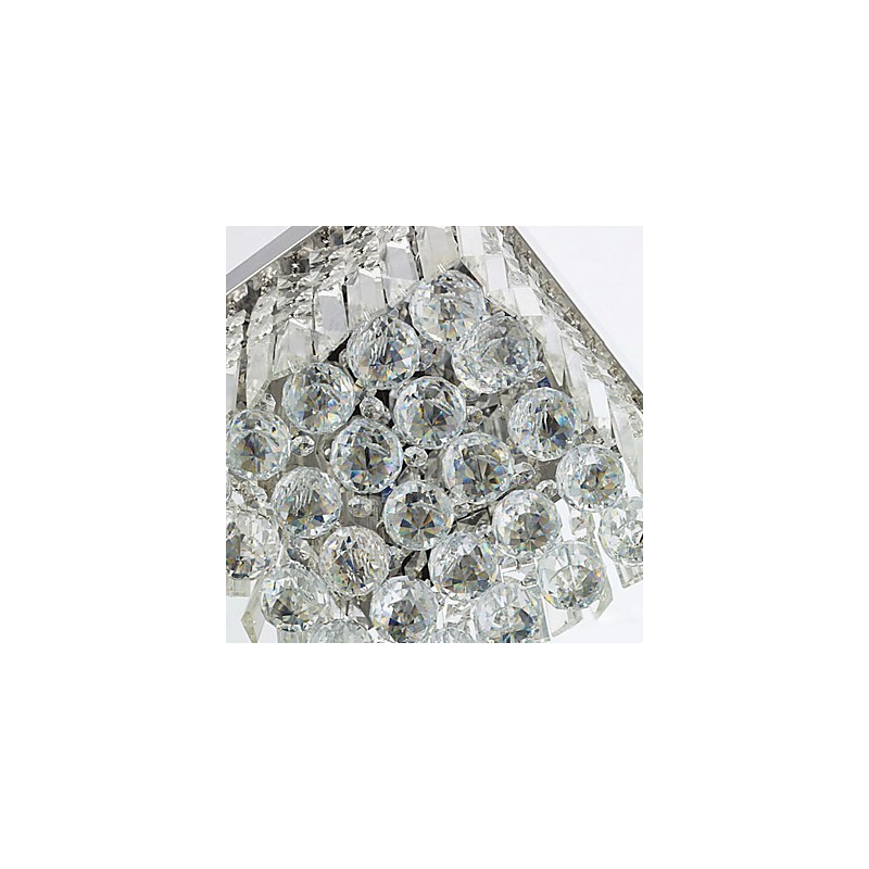 Lámpara de techo moderna contemporánea de cristal y metal