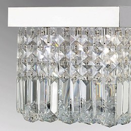 Lámpara de techo moderna contemporánea de cristal y metal