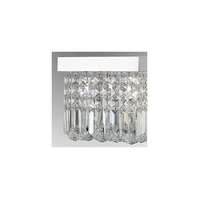 Lámpara de techo moderna contemporánea de cristal y metal