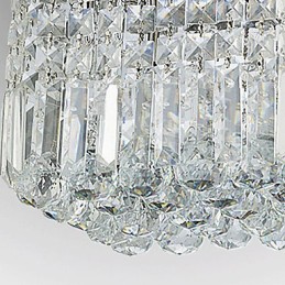 Lámpara de techo moderna contemporánea de cristal y metal
