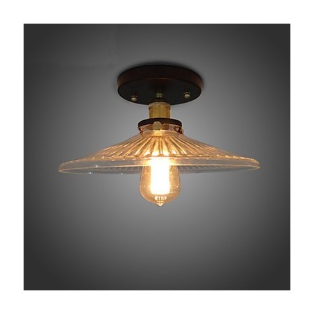 Lámpara de techo de mesa industrial retro estilo campestre americano, 110 V, espiral, vidrio transparente, iluminación decorativa para el hogar Lámpara de techo de mesa industrial retro estilo campestre americano, 110 V, espiral, vidrio transparente, iluminación decorativa para el hogar