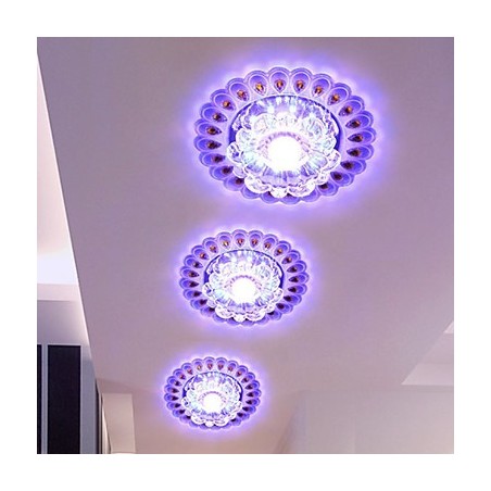 Lámpara de techo de cristal SMD de 3 W, tubo de luz creativo, luz de cúpula de colores vibrantes. Lámpara de techo de cristal SMD de 3 W, tubo de luz creativo, luz de cúpula de colores vibrantes.