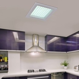 Lámparas empotradas modernas de forma cuadrada