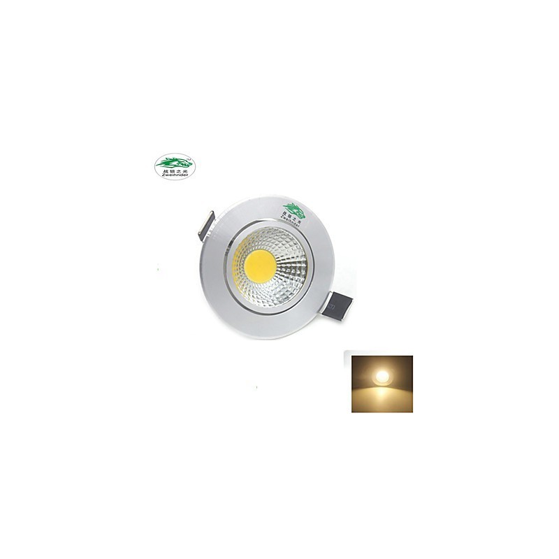 Lámpara de techo COB de 3 W y 300 lm, luz blanca cálida, 4 unidades