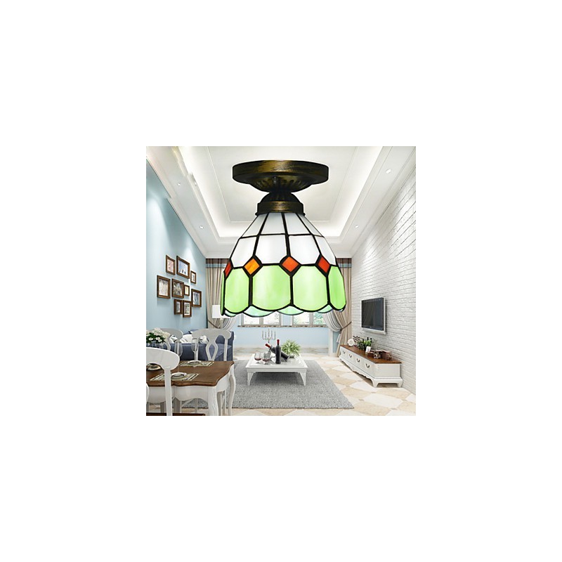 Lámpara de techo absorbente con diseño mediterráneo, creativa y con diseño de cúpula absorbente.