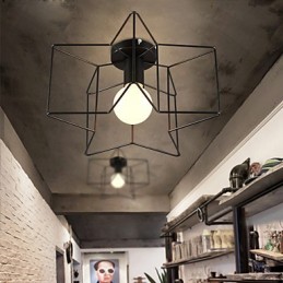 Luces de porche modernas y creativas con pentagrama que absorben la luz de la cúpula.
