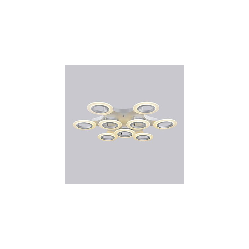 Lámpara colgante circular de color blanco cálido y muy vendida para centros comerciales.