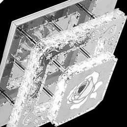 Cama infantil moderna y contemporánea de cristal empotrada