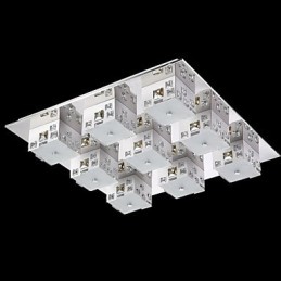 Lámpara de techo de 9 luces moderna, sencilla y artística.