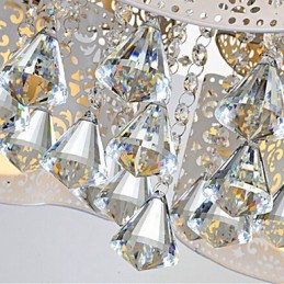 Lámpara de techo de cristal moderna y contemporánea de metal