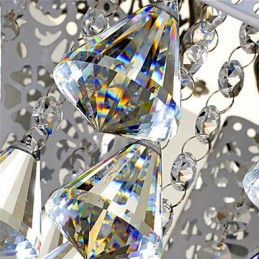 Lámpara de techo de cristal moderna y contemporánea de metal