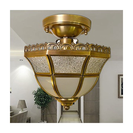 Focos empotrados de metal de latón estilo mini clásico tradicional