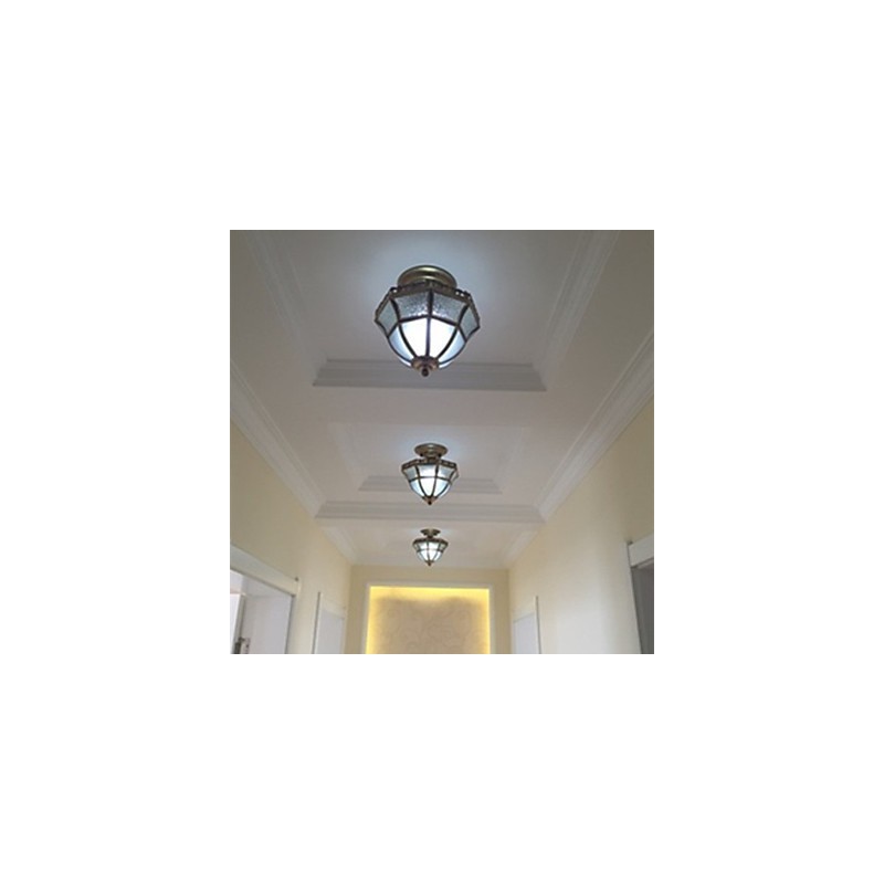 Focos empotrados de metal de latón estilo mini clásico tradicional