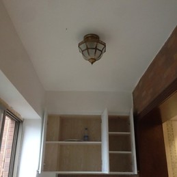 Focos empotrados de metal de latón estilo mini clásico tradicional