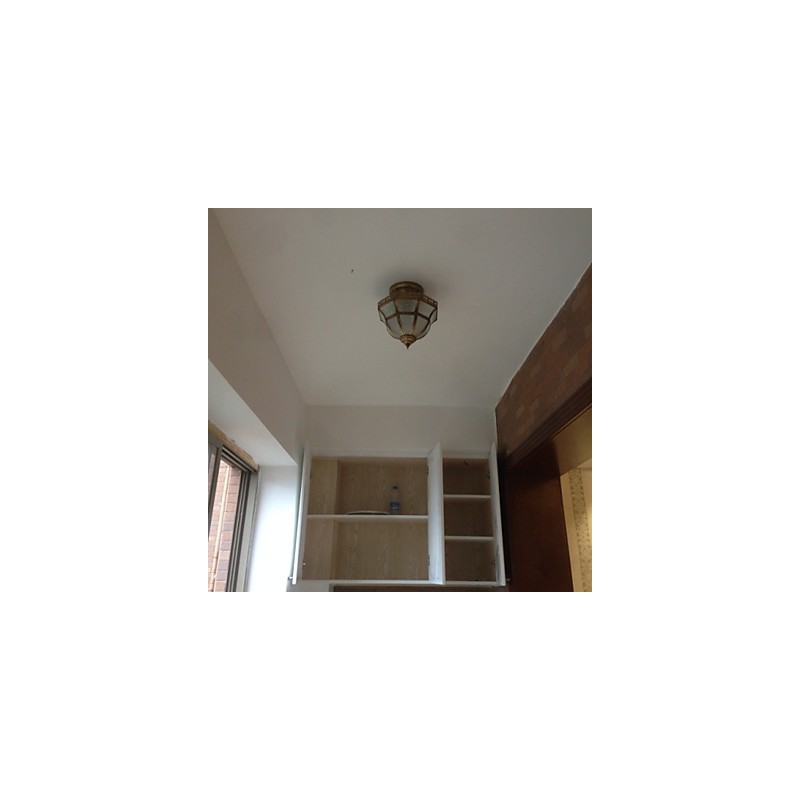 Focos empotrados de metal de latón estilo mini clásico tradicional