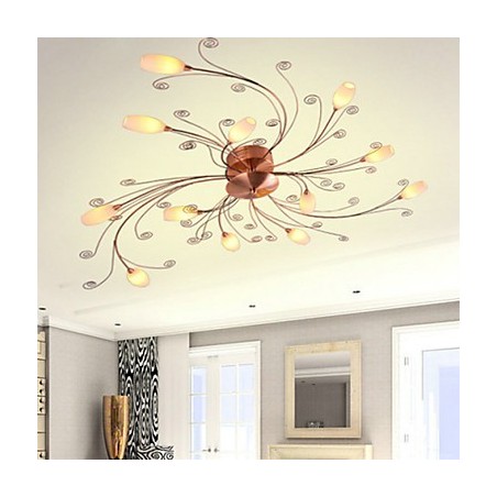 Lámparas artísticas empotradas de aluminio con 12 luces Lámparas artísticas empotradas de aluminio con 12 luces