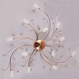 Lámparas artísticas empotradas de aluminio con 12 luces