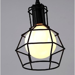Lámpara colgante de metal con pintura estilo campestre, estilo retro, clásica, tradicional, para comedor