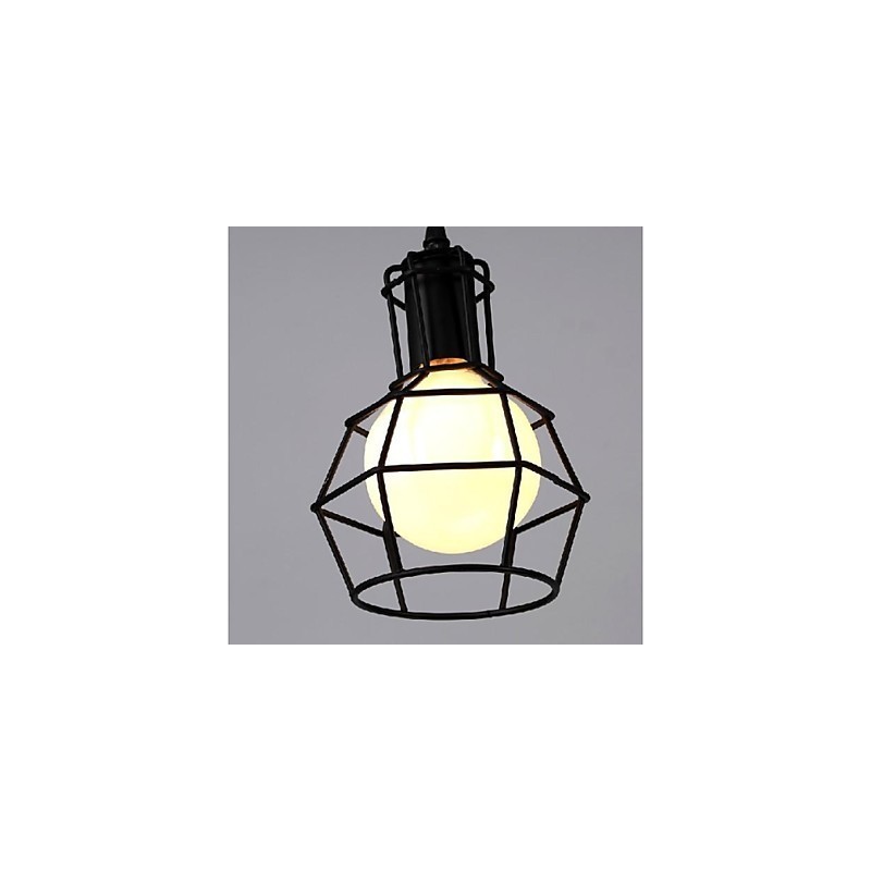 Lámpara colgante de metal con pintura estilo campestre, estilo retro, clásica, tradicional, para comedor