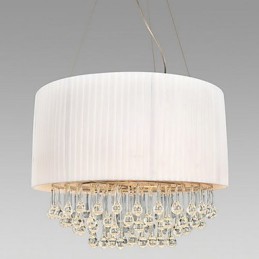 Lámpara de techo de cristal con 5 luces