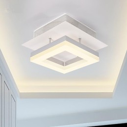 Lámpara empotrada de acrílico moderna y contemporánea de 9 W