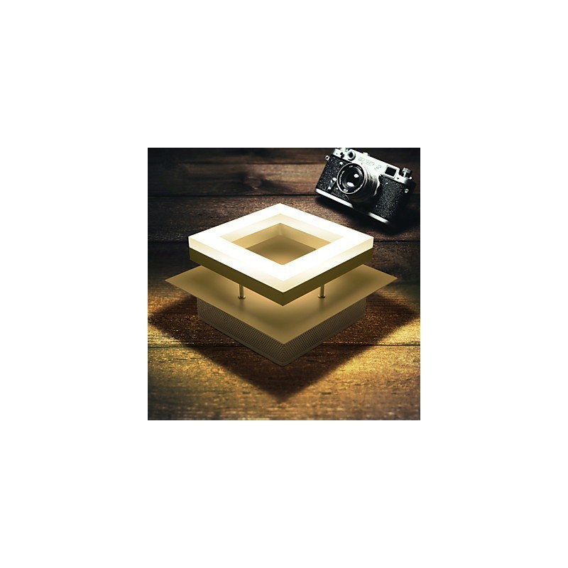 Lámpara empotrada de acrílico moderna y contemporánea de 9 W