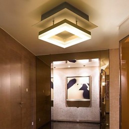 Lámpara empotrada de acrílico moderna y contemporánea de 9 W