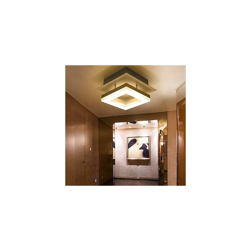 Lámpara empotrada de acrílico moderna y contemporánea de 9 W