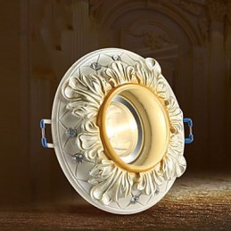 Lámpara de techo de tubo estilo europeo rural de 10 x 3,5 cm con luz de cúpula absorbente