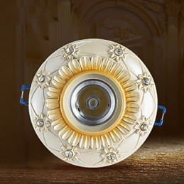Lámpara de techo de tubo estilo europeo rural de 10 x 3,5 cm con luz de cúpula absorbente