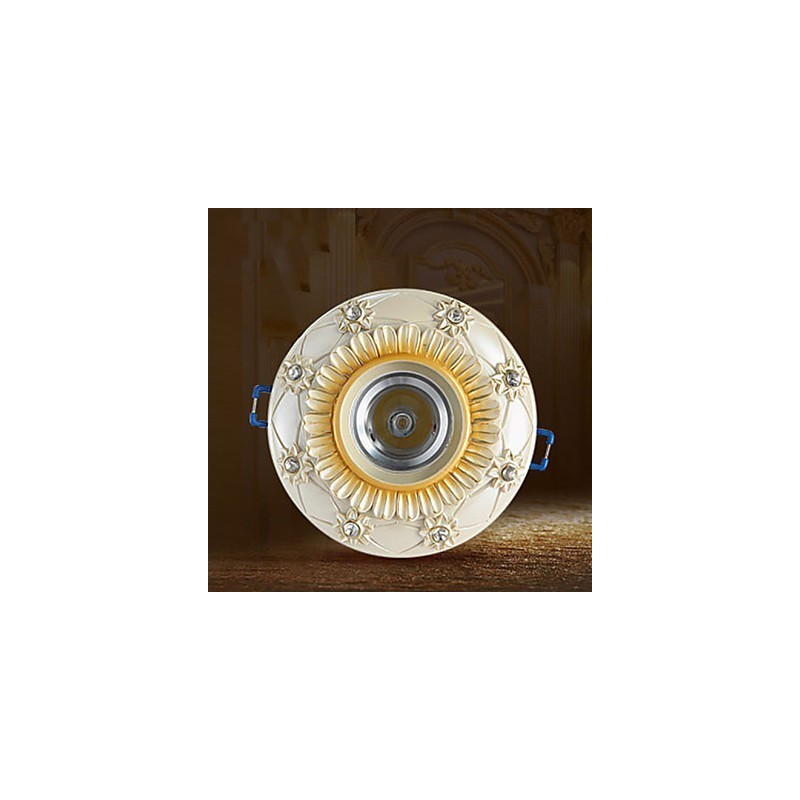 Lámpara de techo de tubo estilo europeo rural de 10 x 3,5 cm con luz de cúpula absorbente
