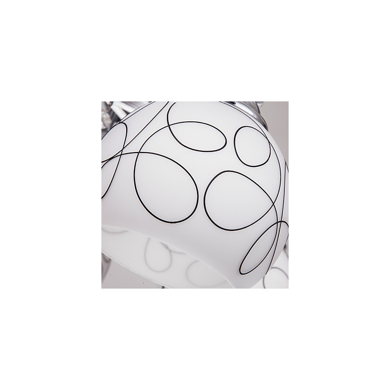 Lámpara de araña moderna de cristal Living de 8 luces