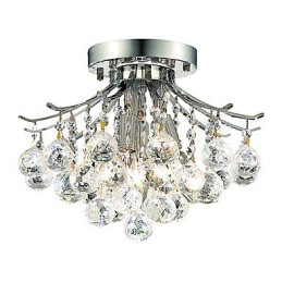 Lámparas empotradas modernas de 3 luces con cuentas de cristal