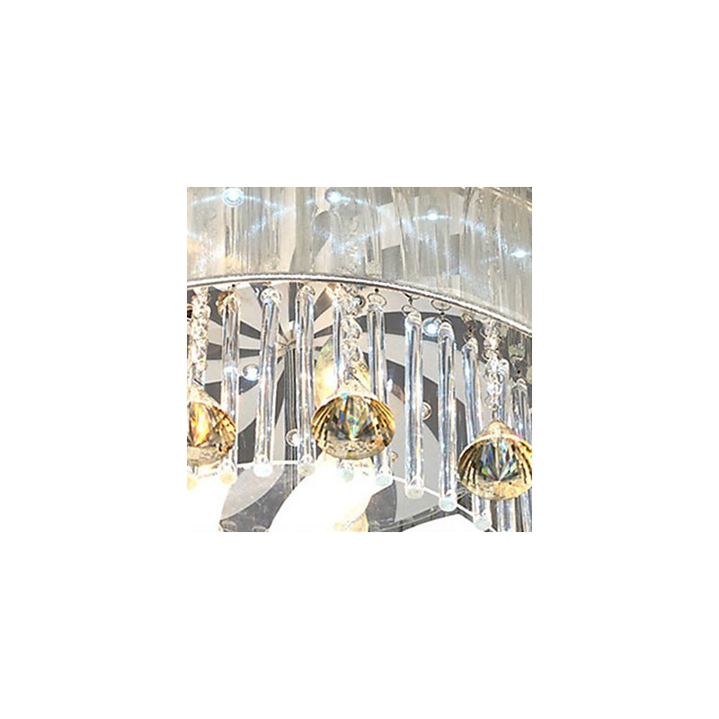 Lámpara de cristal moderna contemporánea de montaje al ras