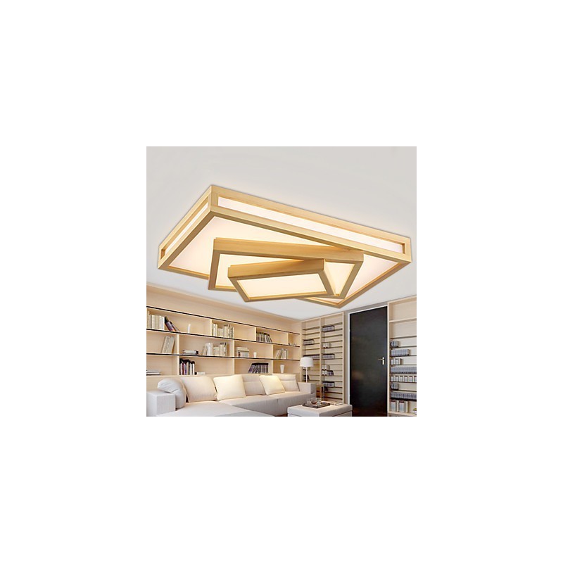 Cuadro moderno contemporáneo de estilo mini, de madera y bambú, montaje empotrado