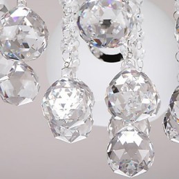 Lámpara de cristal moderna contemporánea de montaje al ras