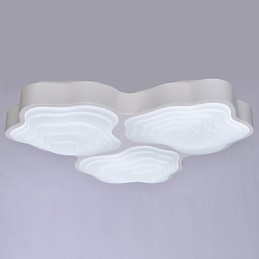 Lámparas de techo de 3 luces artísticas chapadas en acero inoxidable
