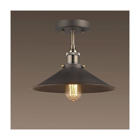 Lámpara de techo vintage mini Edison de 1 luz y montaje empotrado de metal Lámpara de techo vintage mini Edison de 1 luz y montaje empotrado de metal