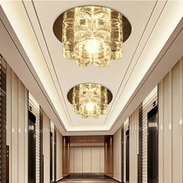 Lámpara de techo de cristal contemporánea moderna