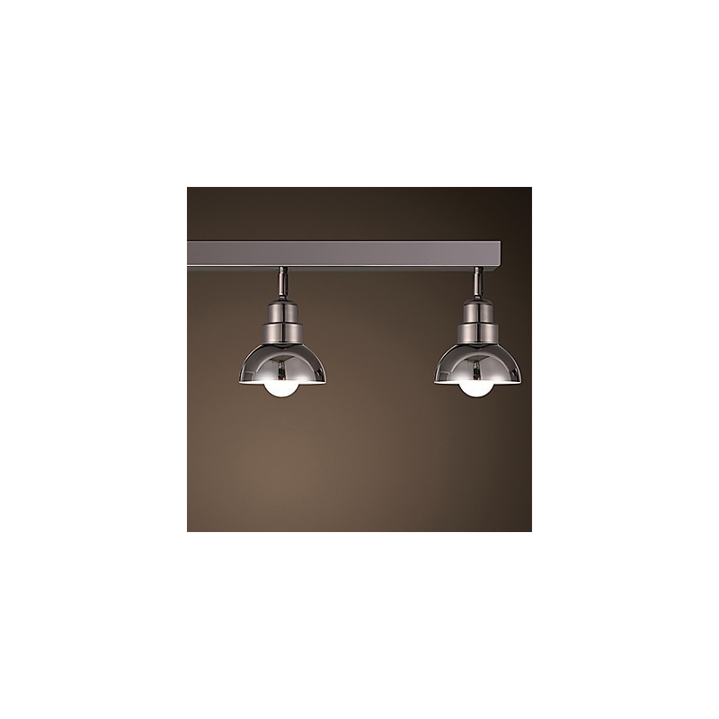 Lámpara de techo empotrada Trinal con marco de aluminio y vidrio blanco, moderna y a la moda.