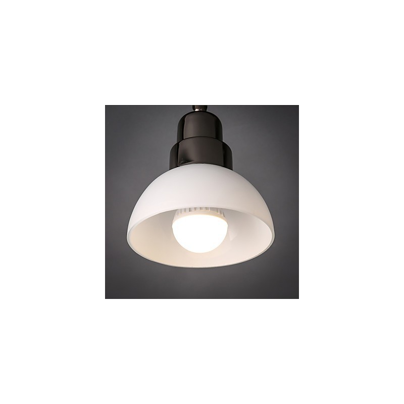 Lámpara de techo empotrada Trinal con marco de aluminio y vidrio blanco, moderna y a la moda.