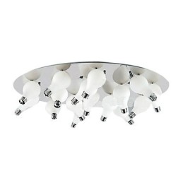 Lámpara de techo moderna con 12 luces redondas (base G4)