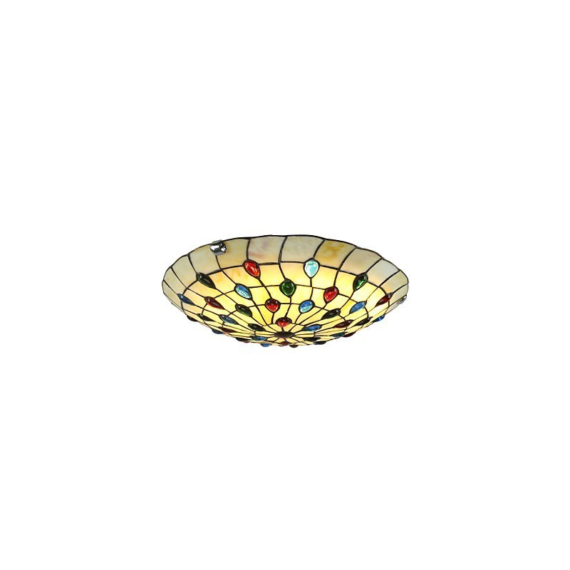 Lámpara de techo estilo mediterráneo de 50 cm para iluminación de jardín