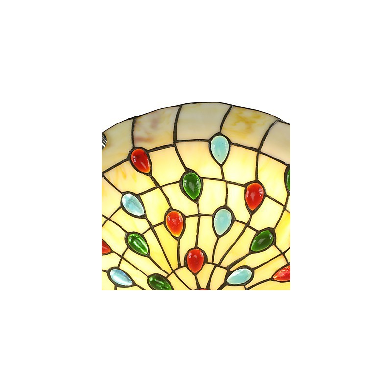 Lámpara de techo estilo mediterráneo de 50 cm para iluminación de jardín