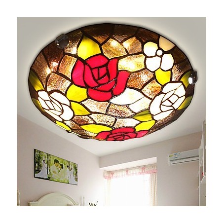 Lámpara de techo infantil mediterránea dulce absorbente rosa de 50 cm de diámetro Lámpara de techo infantil mediterránea dulce absorbente rosa de 50 cm de diámetro
