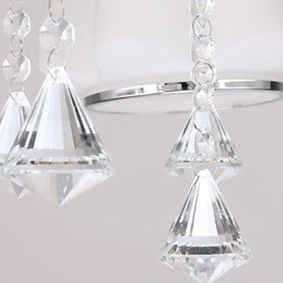 Lámpara de cristal moderna contemporánea de montaje al ras
